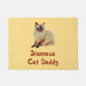 Siamese Cat Daddy Fußmatte (Vorderseite)