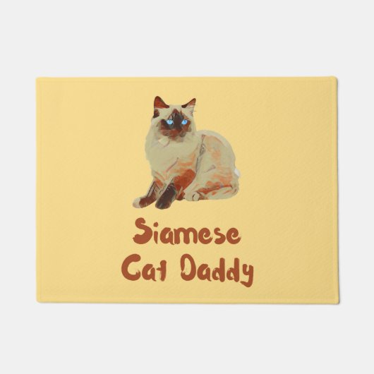Siamese Cat Daddy Fußmatte (Vorderseite)