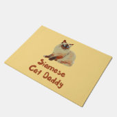 Siamese Cat Daddy Fußmatte (Schrägansicht)