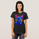 Siamese Cat DJ Music T-Shirt (Vorne ganz)
