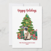 Siamese Cat Family Weihnachten (Vorderseite)