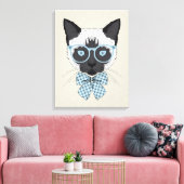 Siamese Cat Fashion Smart Leinwanddruck (Insitu (Wohnzimmer))