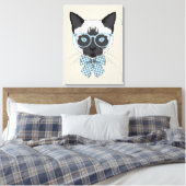 Siamese Cat Fashion Smart Leinwanddruck (Insitu (Schlafzimmer))