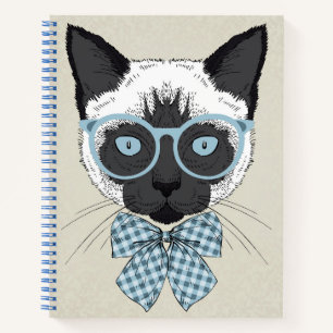 Siamese Cat Fashion Smart Notizblock