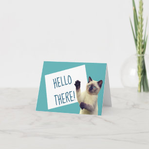 Siamese Cat Foto Personalisierte Note Card Karte