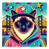 SIAMESE CAT FOTODRUCK (Vorne)