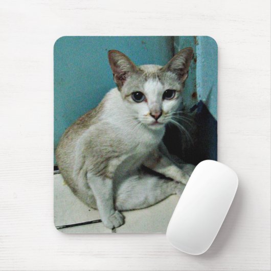 Siamese Cat Friend Mousepad (Mit Mouse)