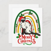 Siamese Cat Frohe Weihnachten (Vorne/Hinten)