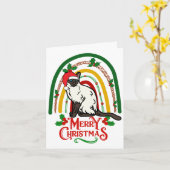 Siamese Cat Frohe Weihnachten Karte (Gelbe Blume)