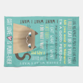 Siamese Cat Funny Geschirrtuch (Horizontal)