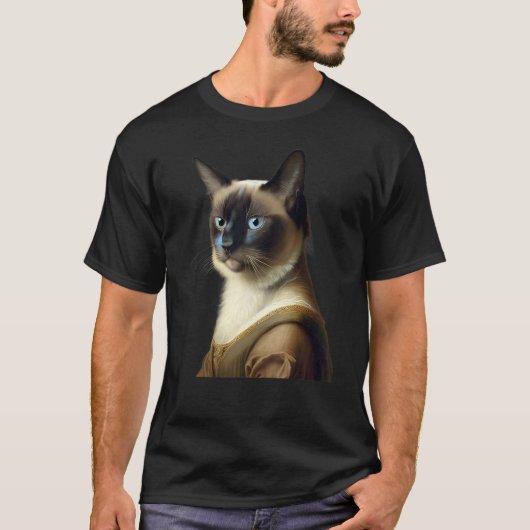 Siamese Cat Funny Masterpiece T-Shirt (Vorderseite)