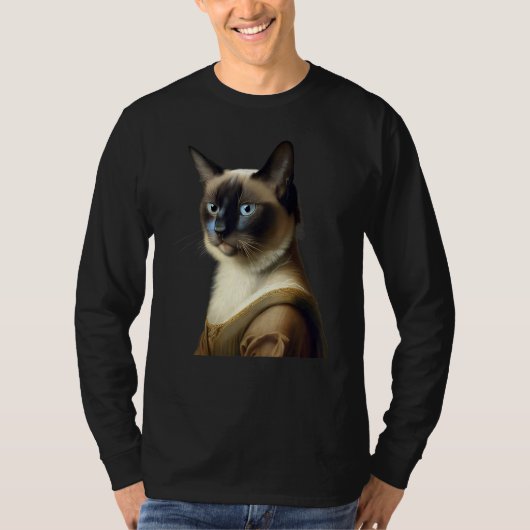 Siamese Cat Funny Masterpiece T-Shirt (Vorderseite)