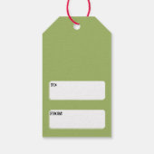 Siamese Cat Funny Santa Kitty Custom Christmas Geschenkanhänger (Rückseite)