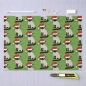 Siamese Cat Funny Santa Kitty Weihnachten Seidenpapier (Handwerk)