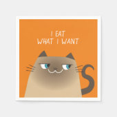 Siamese Cat Funny Serviette (Vorderseite)