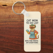 Siamese Cat Funny to do list for Cat lovers Schlüsselanhänger (Vorderseite)