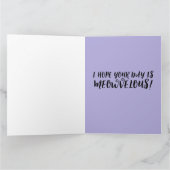 SIAMESE CAT GEBURTSTAG GREETING CARDS KARTE (Innenseite)
