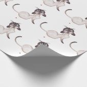 Siamese Cat Geschenkpapier (Ecke)