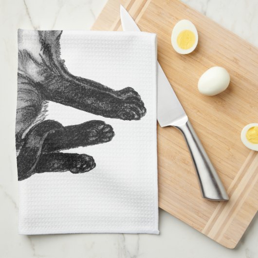 Siamese Cat Geschirrtuch (Viertel Falte)