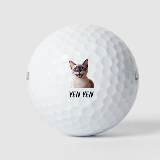 "Siamese Cat Golf Balls - Purfect for Golf Lovers Golfball (Vorderseite)