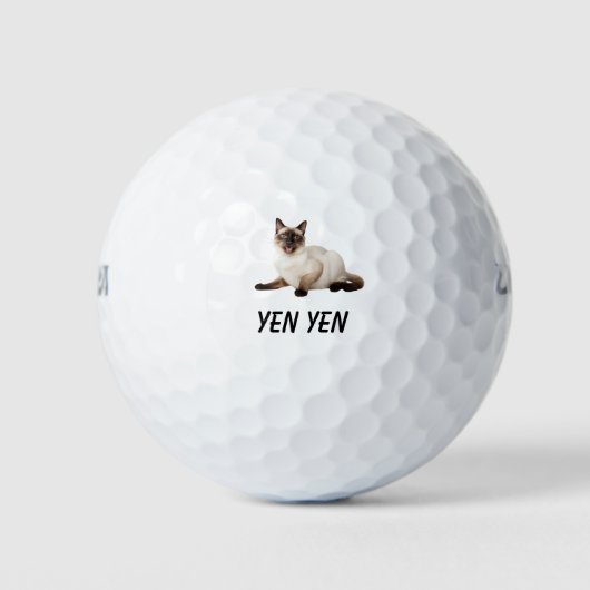 "Siamese Cat Golf Balls - Purfect for Golf Lovers Golfball (Vorderseite)