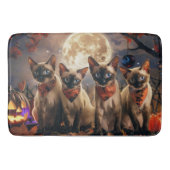 Siamese Cat Halloween Spooky Badematte (Vorderseite)
