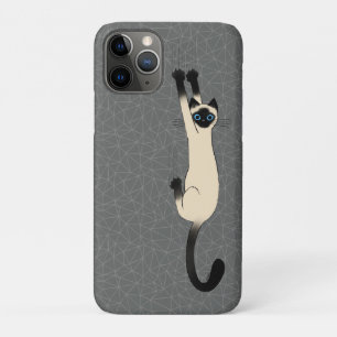 Siamese Cat hanging on   Funny Cat Case-Mate iPhone Hülle