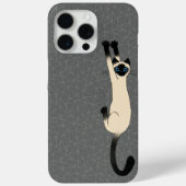 Siamese Cat hanging on | Funny Cat Case-Mate iPhone Hülle (Rückseite)