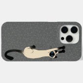 Siamese Cat hanging on | Funny Cat Case-Mate iPhone Hülle (Rückseite (Horizontal))