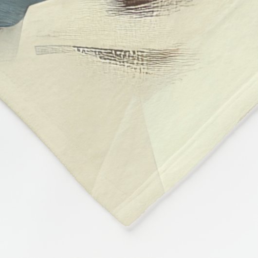 Siamese Cat in Schnee Weihnachten Fleecedecke (Ecke)