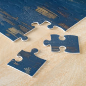 Siamese Cat in Starry Night Puzzle (Seite)