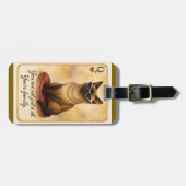 Siamese Cat is your family  Gepäckanhänger (Vorderseite horizontal)