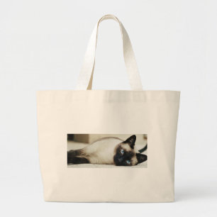 Siamese Cat Jumbo Stoffbeutel