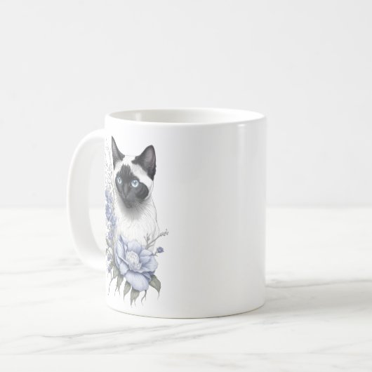Siamese Cat Kaffeetasse (Vorderseite Links)