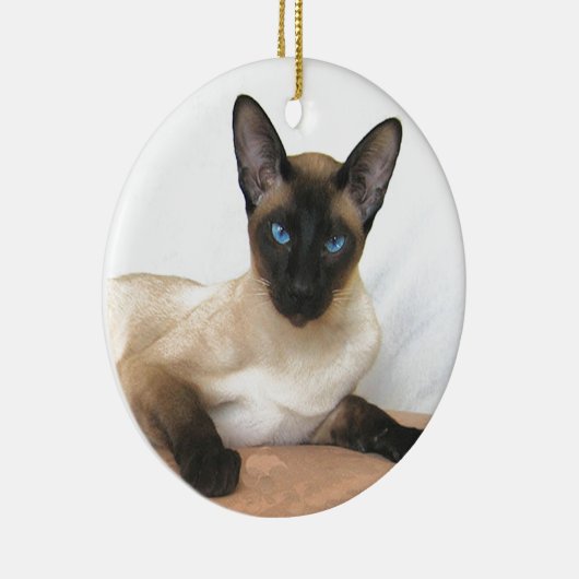 Siamese Cat Keramik Ornament (Rechts)