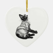 Siamese Cat Keramikornament (Vorne)