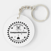 Siamese Cat Keychain – Elegant. Loyal. Loud. Schlüsselanhänger (Rückseite)