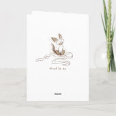 Siamese cat kitte Art Birthday card Karte (Rückseite)