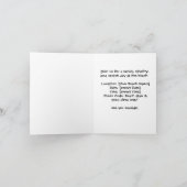 Siamese Cat leckt Eiscreme Beach Party Einladung (Innenseite)