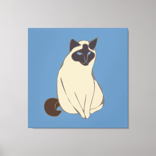 Siamese Cat Leinwanddruck (Vorderseite)