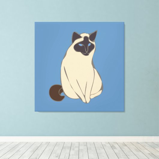 Siamese Cat Leinwanddruck (Insitu (Holzboden))