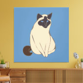 Siamese Cat Leinwanddruck (Insitu (Wohnzimmer))