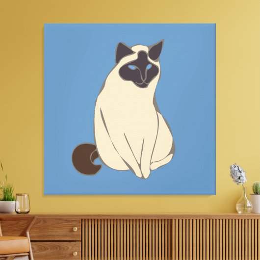 Siamese Cat Leinwanddruck (Insitu (Wohnzimmer))