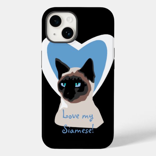 Siamese Cat Liebe iPhone 5 Fall Case-Mate iPhone Hülle (Rückseite)
