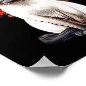 Siamese Cat Lover Floral Heart Valentines Day  Poster (Ecke)