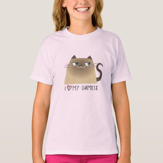 Siamese Cat Lover T-Shirt (Vorderseite)