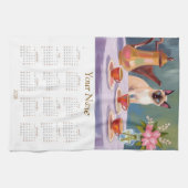 Siamese Cat Lovers 2026 Tea Towel Calendar Geschirrtuch (Horizontal)