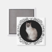 Siamese Cat Magnet (Vorderseite/Rückseite)