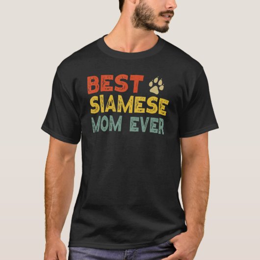 Siamese Cat Mama Eigentümer Züchter Kitten T-Shirt (Vorderseite)