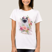 Siamese Cat Mama Pet Lover Happy Mütter Day T-Shirt (Vorderseite)